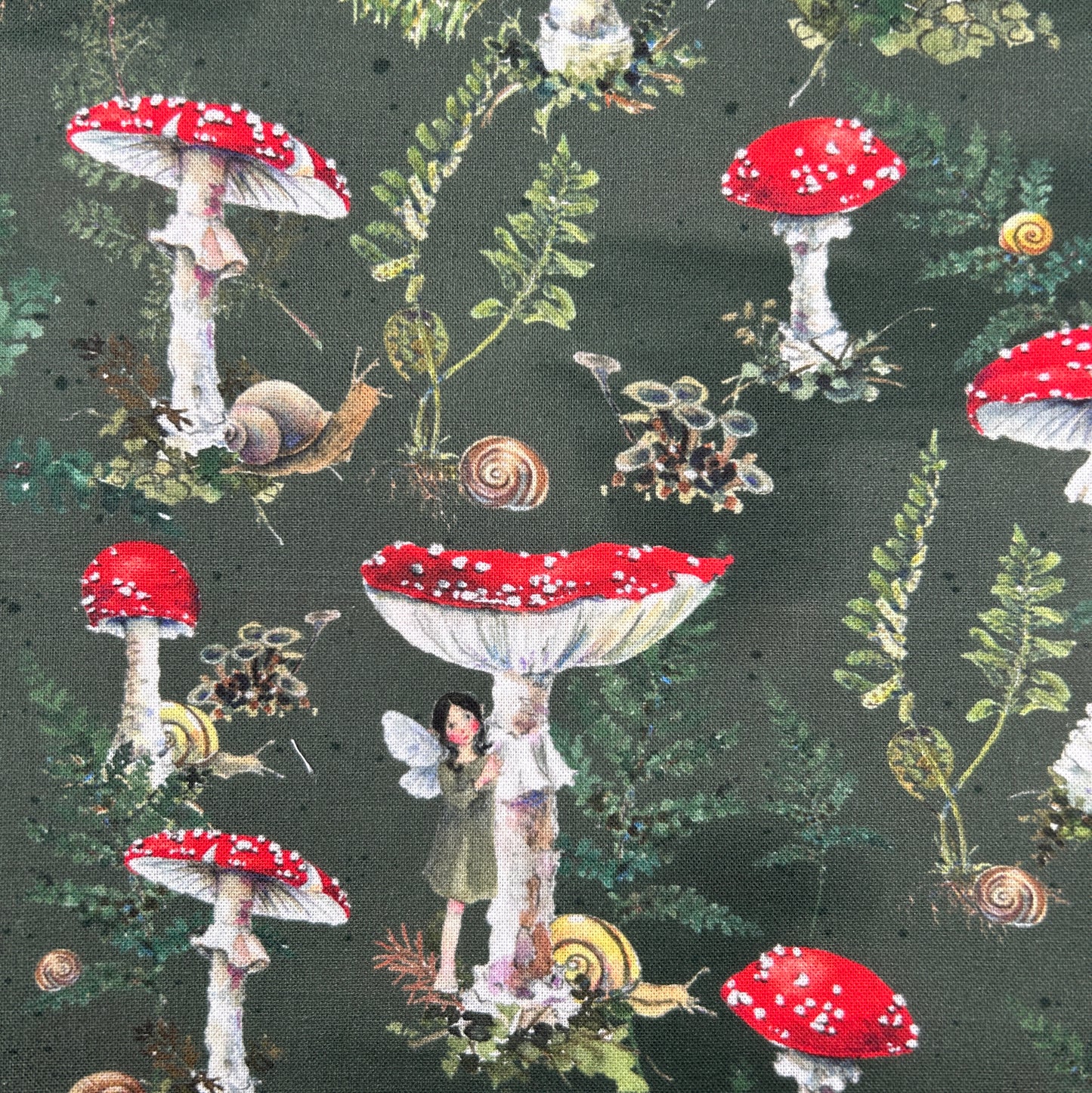Mushroom Fairy with Ribbon Apron