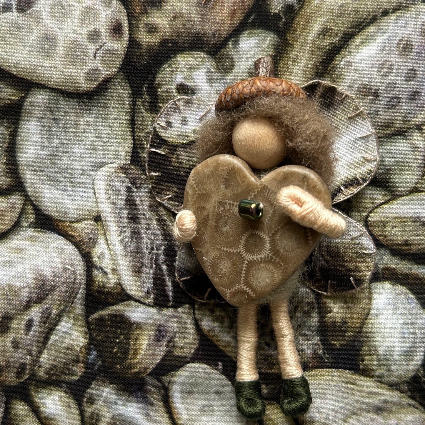 Petoskey Stone Fairy & Stone Set (Style 1)