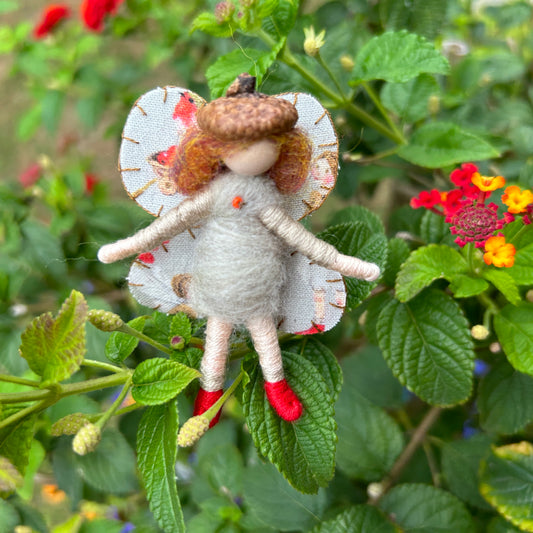 Red Bird & Berries Fairy